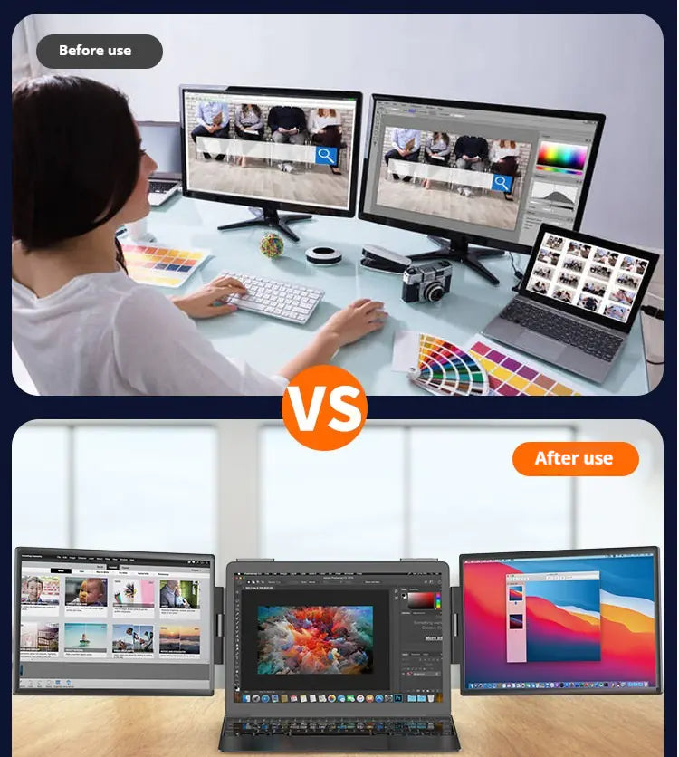 Dual-Screen Portable Monitor